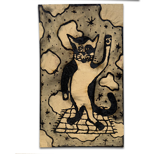 Billy Keith Solar Art 16x24 Magic Carpet Cat WP5715